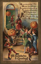 All Halloween Greeting Postcard