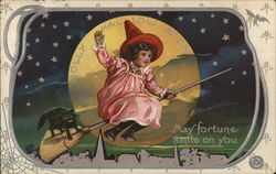 Jolly Halloween Postcard Postcard