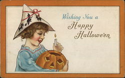 Wishing you a Happy Halloween Postcard