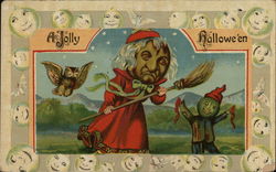 A Jolly Halloween Postcard Postcard