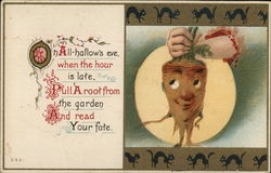 Alll Hallow's Eve. Halloween Postcard Postcard