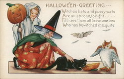 Halloween Greeting Postcard Postcard