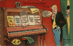 The Piano Proposal Postcard