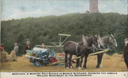 Scottish Farmers Farming Postcard Postcard