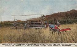 International Harvester Company of America Farming Postcard Postcard