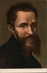 Portrait of Michelangiolo Buonarroti Postcard