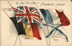 The flags that fight in Freedom's Cause Postcard Postcard