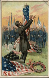 Gettysburg Address Patriotic Postcard Postcard