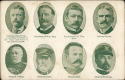 Military Men of World War I Postcard Postcard