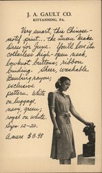 J.A. Gault Co Dress Postcard