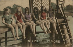 In Cerca d'Amore Swimsuits & Pinup Postcard Postcard