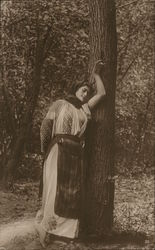 Romanian Woman in Traditional Dress Postcard