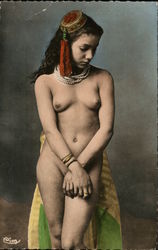 North African Female Risque & Nude Postcard Postcard