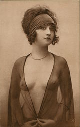 Photo of Scantily Clad Woman Risque & Nude Postcard Postcard