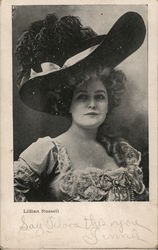 Lillian Russell Actresses Postcard Postcard