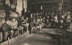 Interior of Barracks, POW Camp at Zeist, Netherlands World War I Postcard Postcard