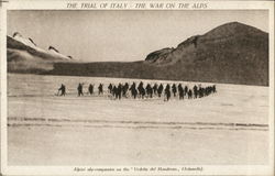 The Trial of Italy - The War on the Alps Postcard