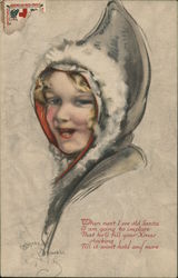 Child in Winter Coat Children Postcard Postcard