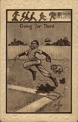 Baseball Player Going for Third Postcard Postcard