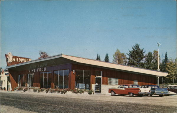 Wildwood Truck Stop Hermansville Mi Postcard