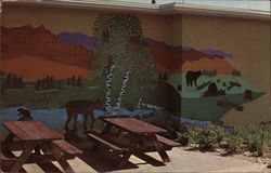 Murals, Burlingame Intermediate School Postcard