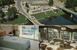 Riverside Motel and Restaurant Grants Pass, OR Postcard Postcard Postcard