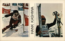 Hank Kashiwa Skiing Postcard Postcard Postcard