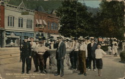 Public Fountain, Bath House Row Hot Springs, AR Postcard Postcard Postcard