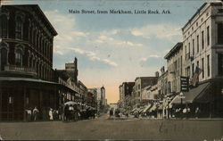 Main Street from Markham Little Rock, AR Postcard Postcard Postcard