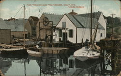 Fish Wharves and Warehouses, Seal Cove Grand Manan, NB Canada New Brunswick Postcard Postcard Postcard