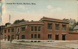 Central Fire Station Postcard