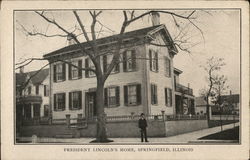 President Lincoln's Home Springfield, IL Postcard Postcard Postcard