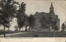 Central School Building Beloit, KS Postcard Postcard Postcard