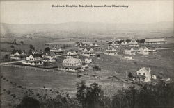 Bird's Eye View from Observatory Braddock Heights, MD Postcard Postcard Postcard