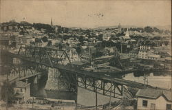 Birds Eye View Easton, PA Postcard Postcard Postcard