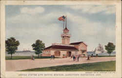 United States Life Saving Station, Jamestown Exposition, 1907 1907 Jamestown Exposition Postcard Postcard Postcard