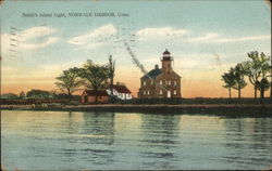 Smith's Island Light Norwalk, CT Postcard Postcard Postcard