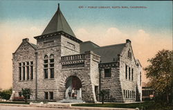 Public Library Santa Rosa, CA Postcard Postcard Postcard