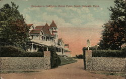 Entrance to DeKlyn's, Roton Point South Norwalk, CT Postcard Postcard Postcard