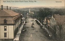 Main Street, From Union Church Tower Postcard