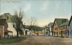 Upper Village Phillips, ME Postcard Postcard Postcard