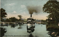 Steamer Louise in Songo Lock Postcard