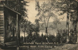 Millsfield Pond, looking West from Camps Millsfield Postcard