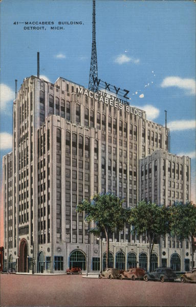 Maccabees Building Detroit, MI Postcard