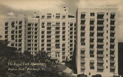 The Royal York Apartments on Bigelow Boulevard Pittsburgh, PA Postcard Postcard Postcard