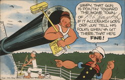 Popeye Postcard Postcard