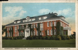 Science Hall, Women's College, University of Delaware Postcard