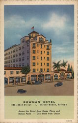 The Bowman Hotel Miami Beach, FL Postcard Postcard Postcard