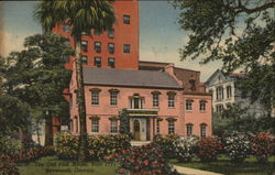 The Old Pink House Postcard