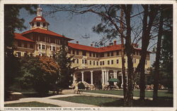 Carolina Hotel Showing Entrance Drive Postcard